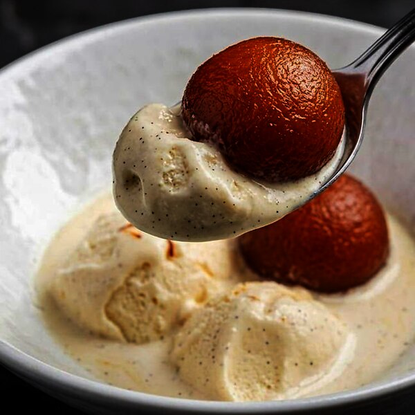 Gulab Jamun & Ice Cream